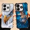 Bald Eagle Cool Plating Phone Case For Xiaomi Poco X5 X6 X7 X8 Pro Max F8 Ultra F7 M8 M7 M5S Redmi 15C 15 14C 13C 13 X3 12C F6
