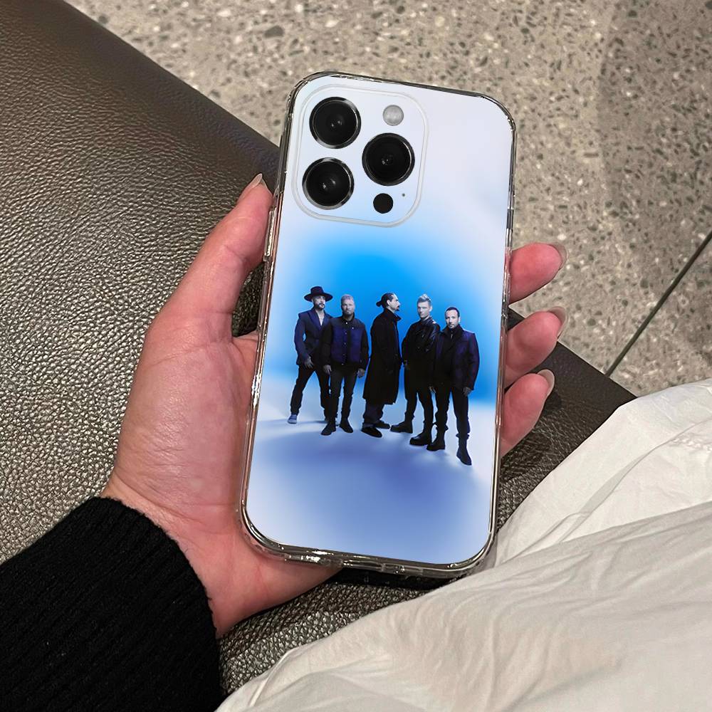 B-Backstreet Boys BSB Transparent Soft Cover Phone Case For iPhone 17,16,15,14,13,12,11 Pro,Max,Plus,X,XS,XR,SE4,E Mini