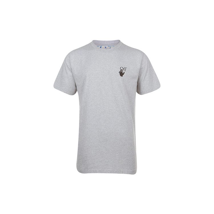 

Off-White Marker Slim Tee Grey/Red Men Tops OMAA027R21JER0030825 S