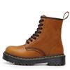 Martin boots high-top tooling boots women's head layer Crazy Horse red short boots men's and women's leather boots round head