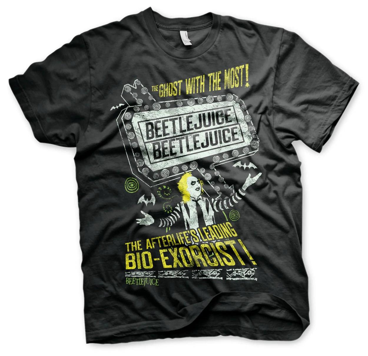 Beetlejuice The Afterlifes Leading Bio-Exorcist Official Mens T-Shirt XL