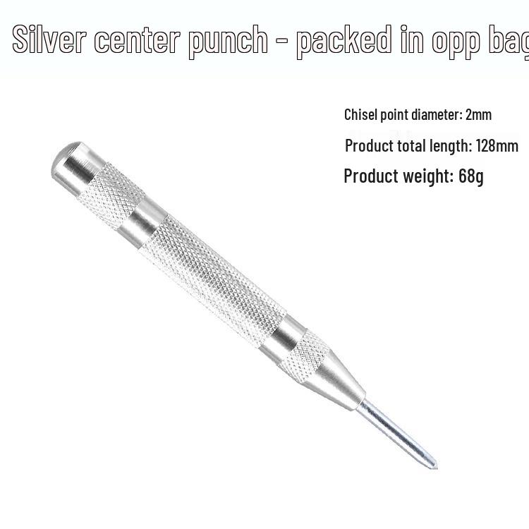 Automatic Center Punch & Emergency Window Breaker with High Hardness Metal Drill Bit