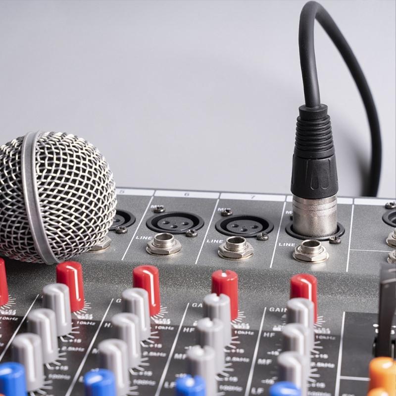 High Fidelitys MIDIto XLRAdapter Audios Cable DIN 5Pin To XLRMale Female Audios Cable for Professional Sound Equipment