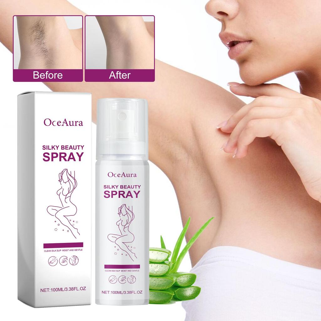 Hair Removal Spray, Gentle & Painless Hair Removal Mousse Spray for Underarms, Arms, Legs & Full Body
