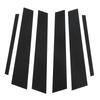 6PCS Door Window B C Pillar Cover Trim Glossy Black Mirror Decal Replacement for 3 Series F30 2013‑2019