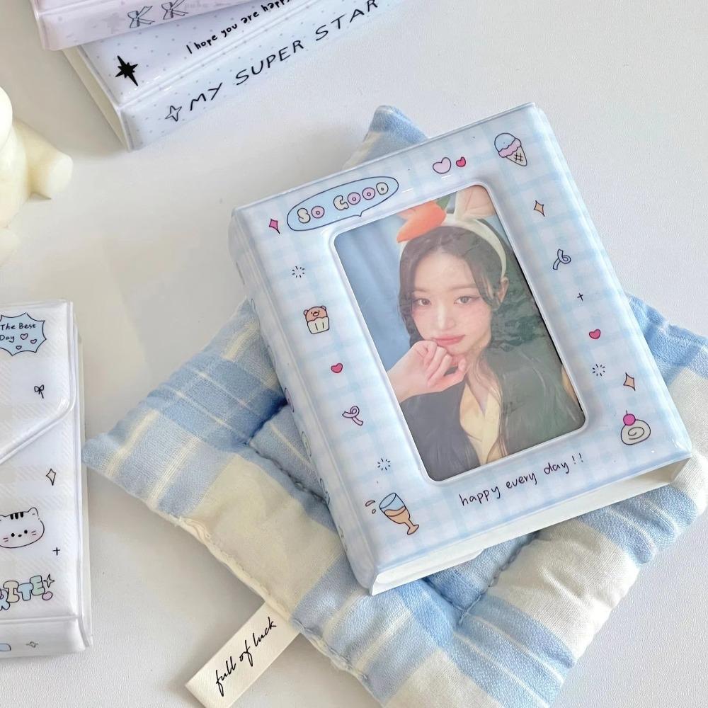 Cute Mini Card Book 3 Inch PVC Photo Album 32 Slots Idol Photo Card Holder