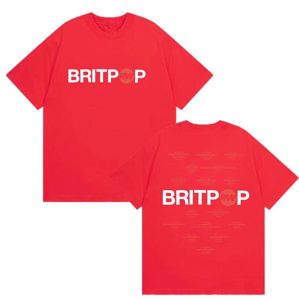 Robbie Williams Britpop Album 2026 Stampa Magliette Unisex Wounisex Hip Hop Pop Musica Maglietta a Maniche Corte 1