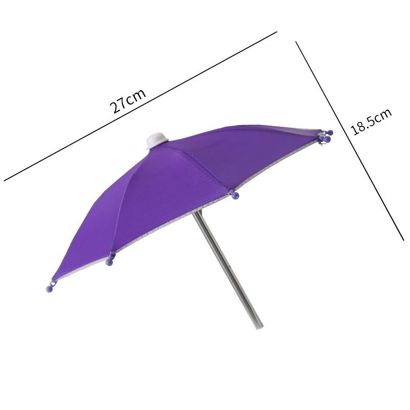 Mini Cycling Umbrella: Cute Mobile Phone Sunshade with Clip, Decorative Toy Umbrella