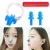Silicone Earplugs and Nose Clip Set for Swimming - Waterproof Gear for Children and Adults