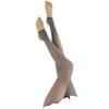 Women's High-Waist Gray Leggings - Faux Transparent, Plus Velvet, Thickened, Skin-Illusion Pantyhose for Autumn & Winter