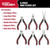 6-Piece Mini Pliers Set Precision Machined Spring Loaded Grip Ideal Jewelry Making Crafting DIY Projects Durable Steel Tools