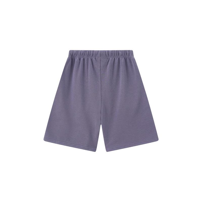 E855 Fear Of God Essentials Letter Sweat Shorts Unisex Oversized Cotton Drawstring Elastic Waist Streetwear Casual Sports Shorts