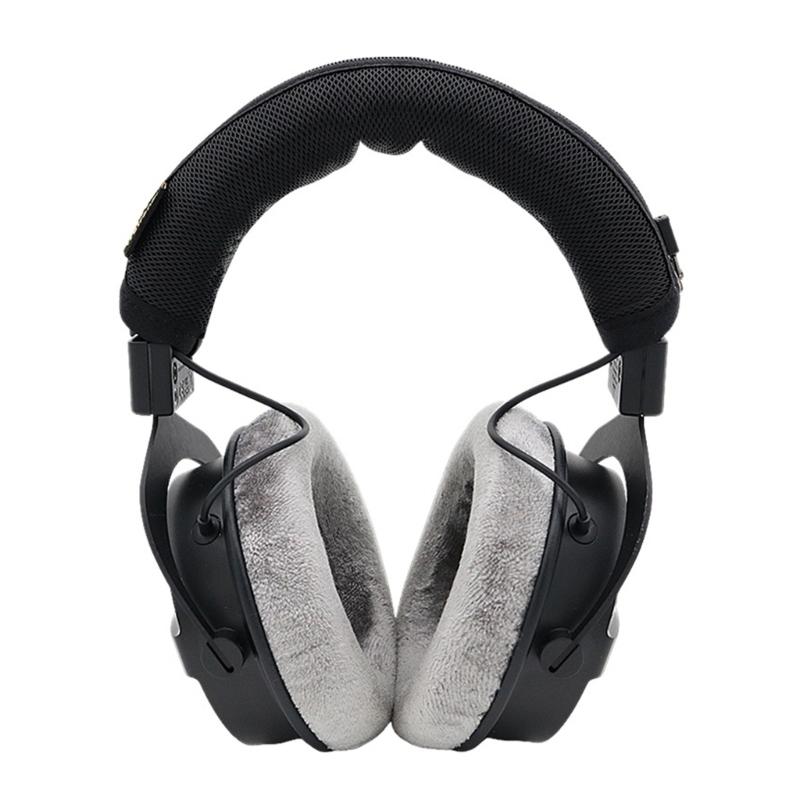 Breathable Mesh Fabric Headsets Headband Protective Guard Head Beam Sleeve for DT990 X Over Ear Headphones
