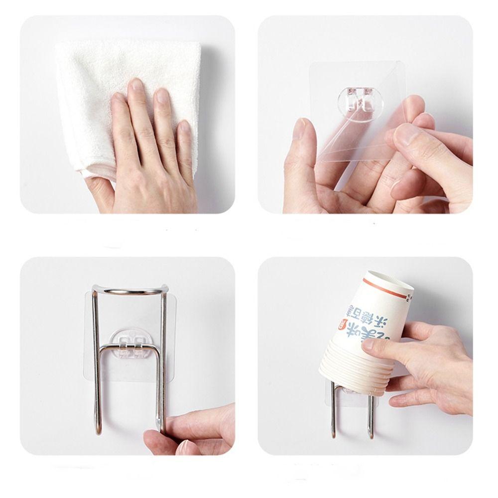 Wall-Mounted Disposable Paper Cup Storage Holder Punch-Free Cup Holder  Counter