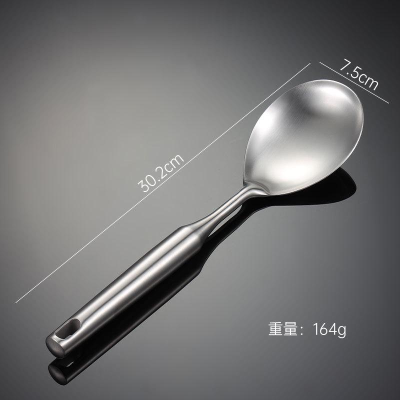 Liren 304 stainless steel spatula stir-fry spatula hollow handle integrated molding heavy gift kitchen utensils