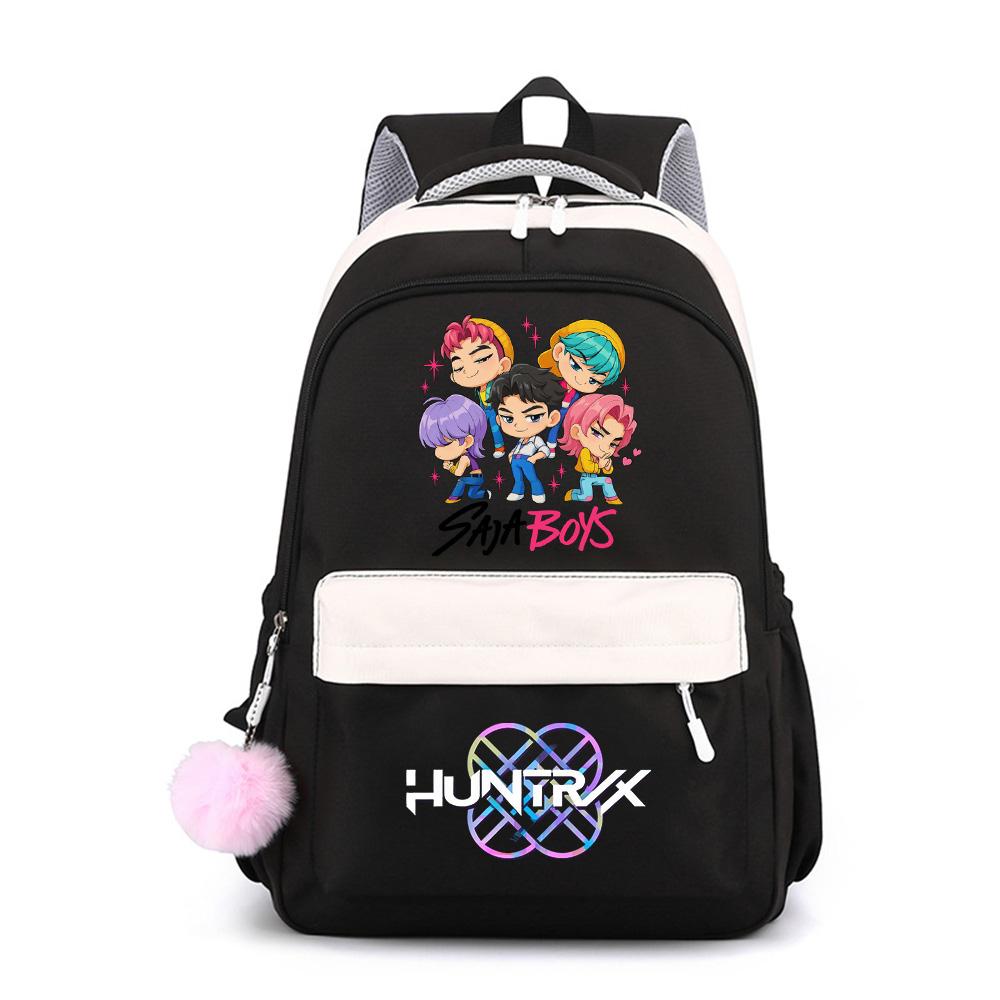Anime Cute K-Pop Printed Large Capacity Waterproof Backpack for Teenger Student Girl Boy Schoolbag Bookbag Kid Gift Women Travel Bag Mochila