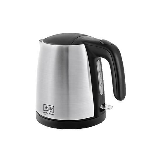 Bouilloire électrique melitta prime aqua mini - inox 1l 2200w