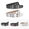 Adjustable Womens Punk Eyelet Belt Featuring Alluring Alloy Buckle For Casual Outfits