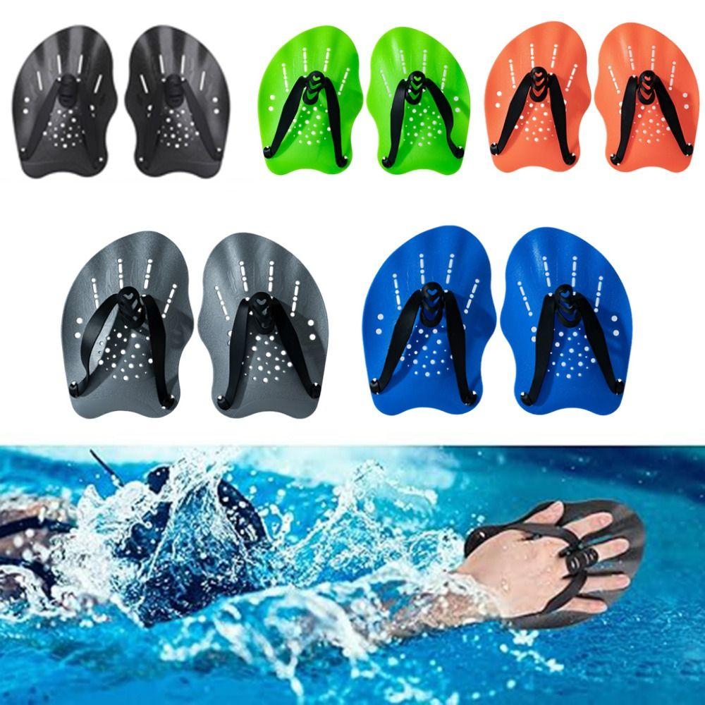 Silikon-Armbänder Schwimmtraining Handpaddel Verstellbare Handflossen für Erwachsene und Jugendliche