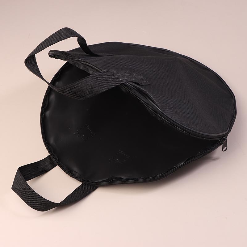 Portable Black Oxford Cloth Dumb Drum Pad Bag With Handle For 10 / 12 Inch Drum Storage Bag With Zipper Drums Practice Pad Case