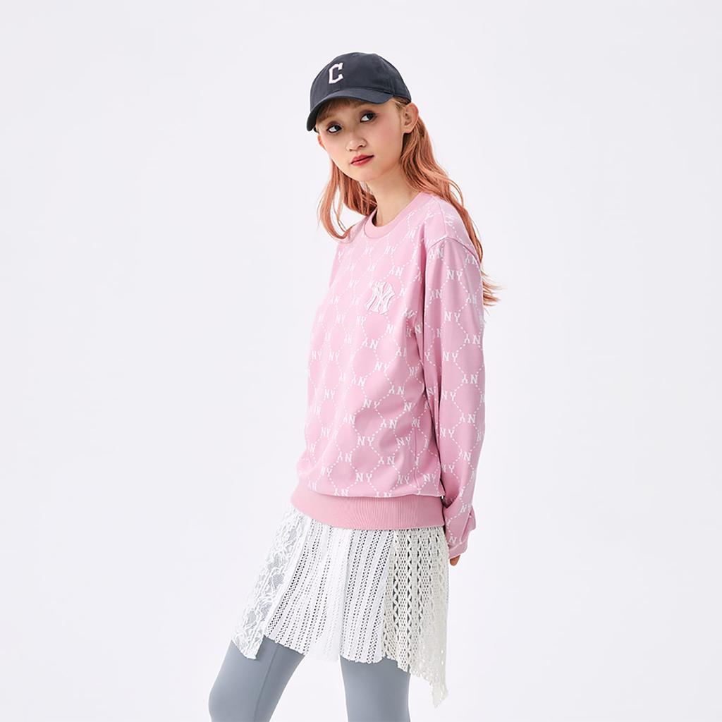 MLB MONOGRAM SS25 Sweatshirt Unisex Pink 3AMTM0151-50PKM