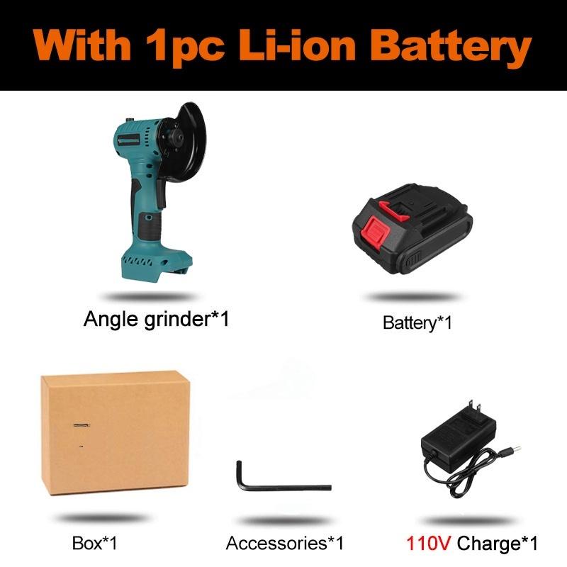 

Бесщеточная аккумуляторная угловая шлифмашина 3000 Вт Полировальная шлифовальная машина Алмазный режущий инструмент Электроинструмент Only machine