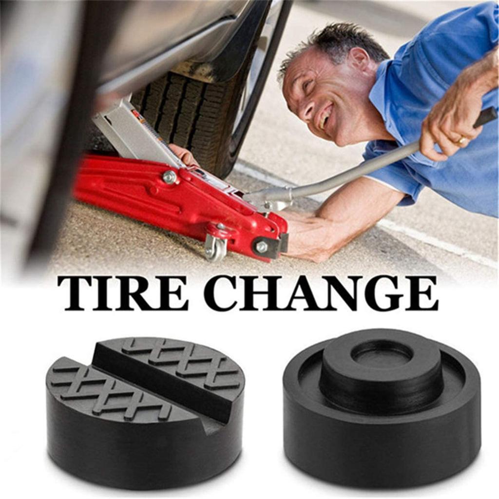 Universal Floor Slotted Car Jack Rubber Pad Pressure Resistant Jacking Tool Pinch Weld Side Lifting Disk For Lexus Subaru Fiat