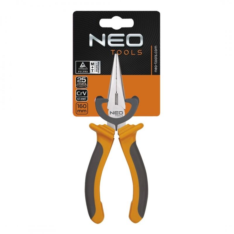 STRAIGHT LONG NOSE PLIERS 160MM - T N01-013