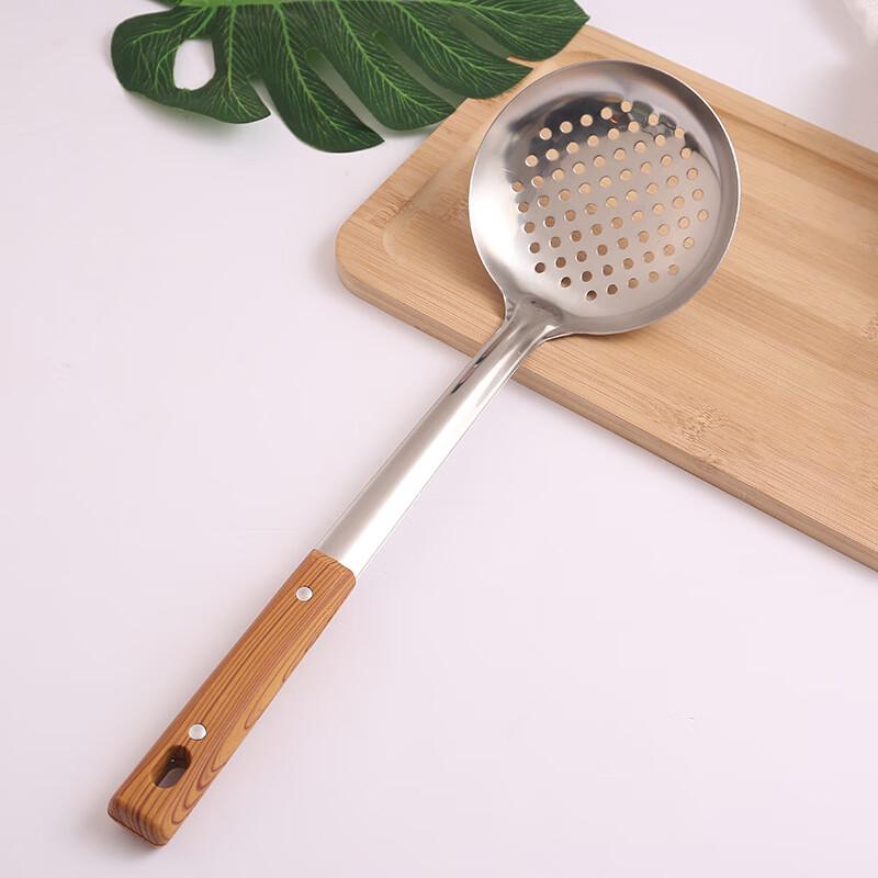 

ZISIZ Wooden Handle Stainless Steel Cookware Set