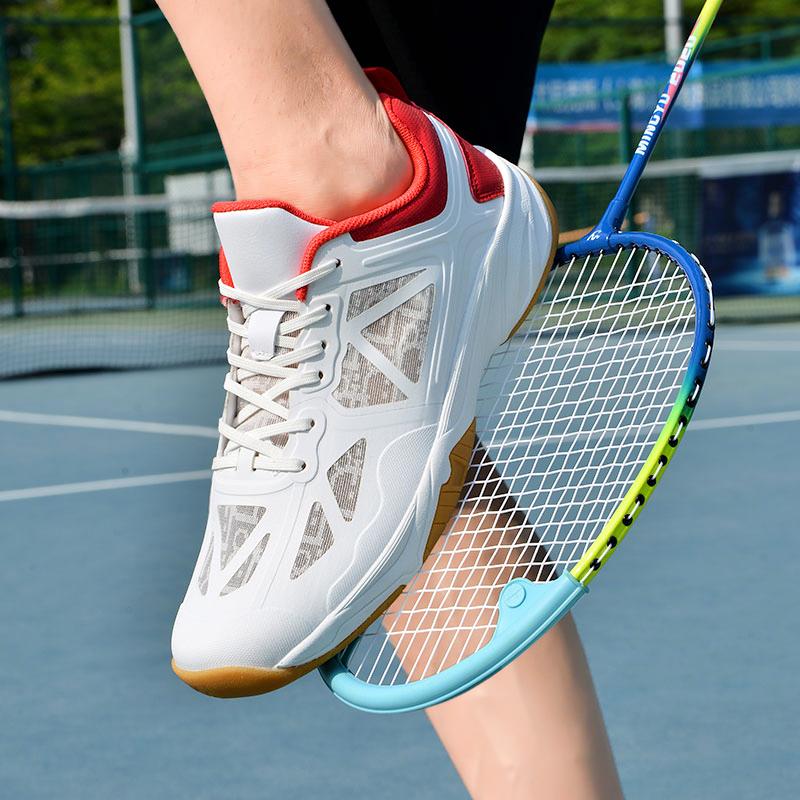 36-46 Paar Stoßdämpfende Rutschfeste Atmungsaktive Badmintonschuhe Tennisschuhe Tischtennisschuhe Sportschuhe