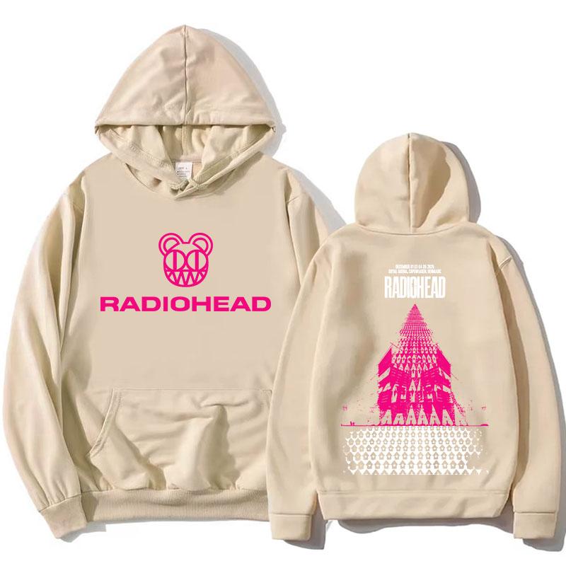 Radiohead Tour 2025 Dezember Hoodies Mode Fleece Winter Kapuzenpullover Langarm Rockband Street Pullover Unisex Oberteile