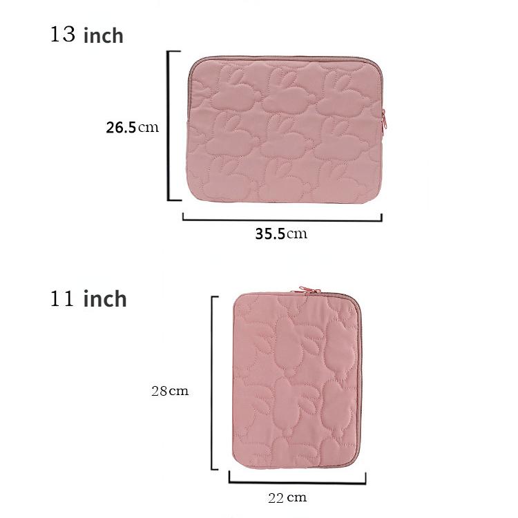 Geantă moale de căptușeală pentru laptop pentru Macbook Air 13.3 Ipad 7/8/9/a 10-a Husă Husă simplă 11 13 inch Geanta Design iepure