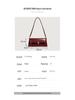 Retro Burgundy Deerskin Velvet Women's Shoulder Bag - Autumn/Winter Collection