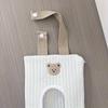 1pc Cute Cartoon Animal Fabric Tissue Holder, Portable Pull-Out Wet Tissue Storage Bag with Handle, Suitable for Car and Travel Use