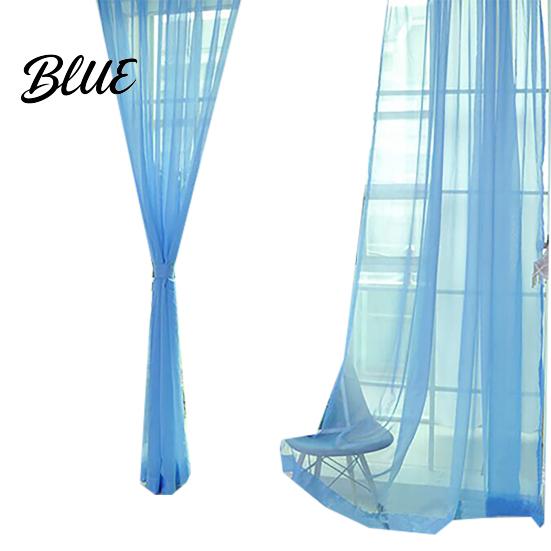 Lightweight Gauzy Valances Sheer Home Curtain Drape Door Window Wedding Decor