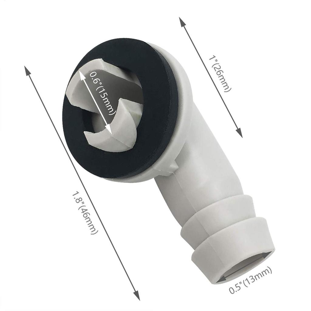 AC Drain Hose Connector 3/5 Inch Leakproof Elbow Fitting Adapter Kit For Portable Window Split Mini Air Conditioner Dehumidifier