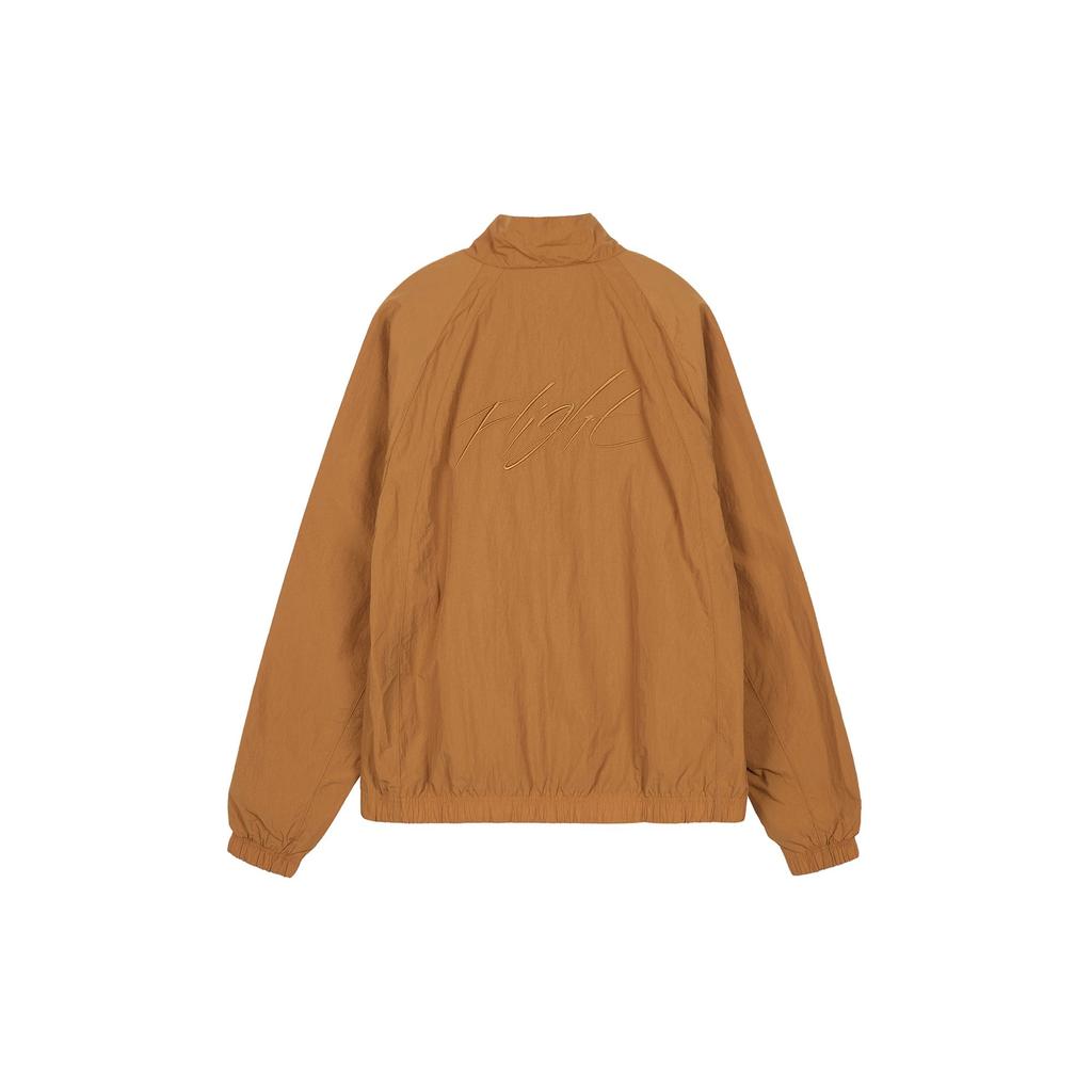 Jordan Jackets Men's Brown Yellow Stand Collar Moderate Other DH9038-241