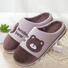 Zapatillas de casa de dibujos animados de pareja de invierno zapatillas antideslizantes gruesas zapatillas de algodón interiores cálidas