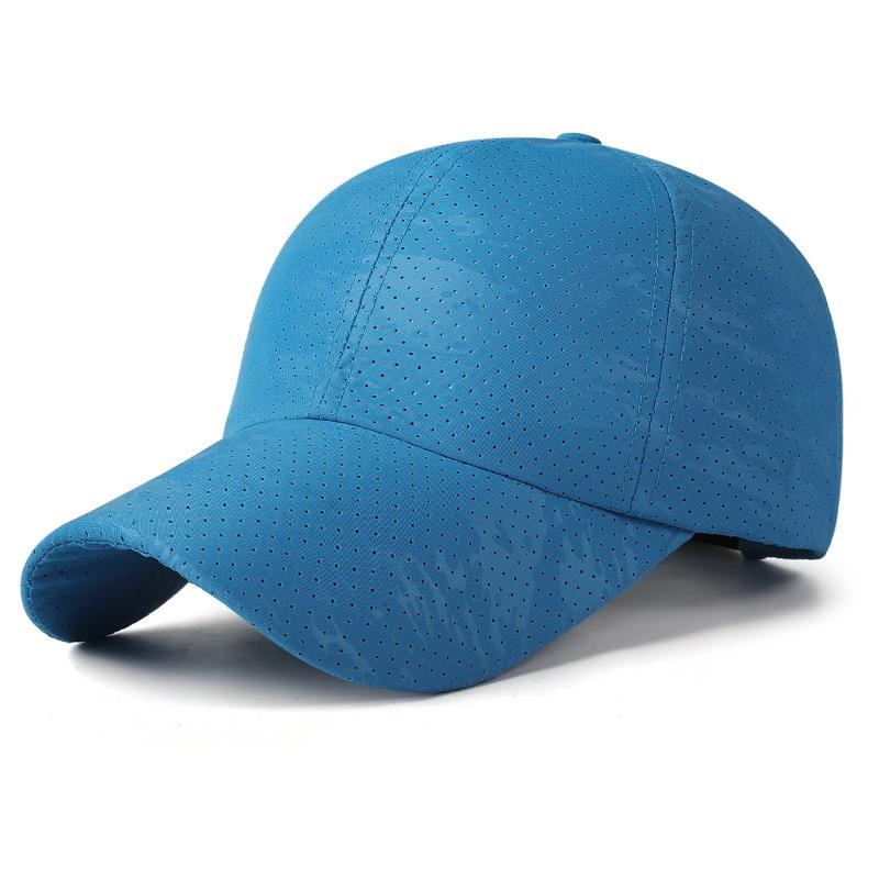 New quick-drying perforated light plate dark flower baseball cap simple breathable sun hat outdoor sports cap