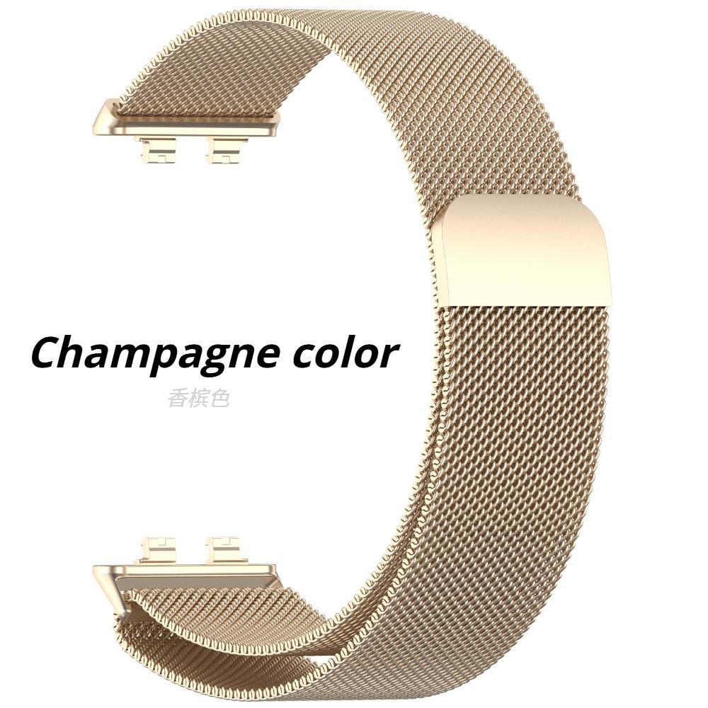 Pasek Mediolański Magnetyczny do Smartwatcha Huawei Band 11/11Pro Bransoleta Metalowa Ze Stali Nierdzewnej Pasek do Huawei Band 8/9/10
