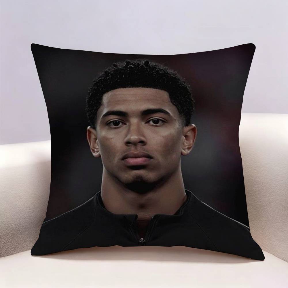 JJude BBellingham Football Doublesided print Pillow Case Pattern Printed Pillowcase For Living Room Sofa Cushion Cover