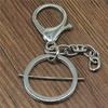 4 Colors 25mm 30mm Lobster Clasp Keychain With Extension Chain Jewelry Findings