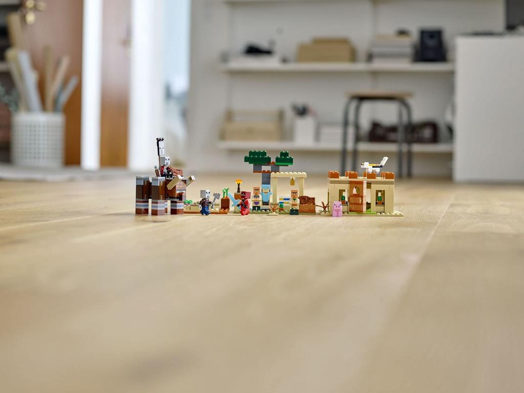 LEGO Spielzeug Minecraft Angriff Jungen Mädchen Minecraft Waren Spiel Spielzeug Lernspielzeug Geburtstagsgeschenk Geschenk LEGO Block 21160 8 Jahre und älter Illiger's