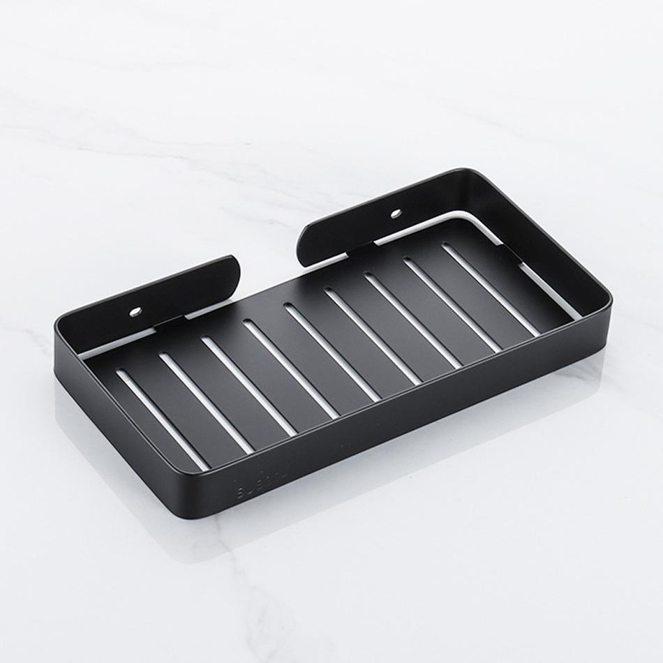 Σαπουνοθήκη από Ανοξείδωτο Ατσάλι 304 Μαύρο Ασημί Βουρτσισμένο Ροζ Χρυσό Λευκό Αποθήκευση Ντουζ Σαπουνοθήκη Ράφι για Κουζίνα Τουαλέτα Μπάνιο