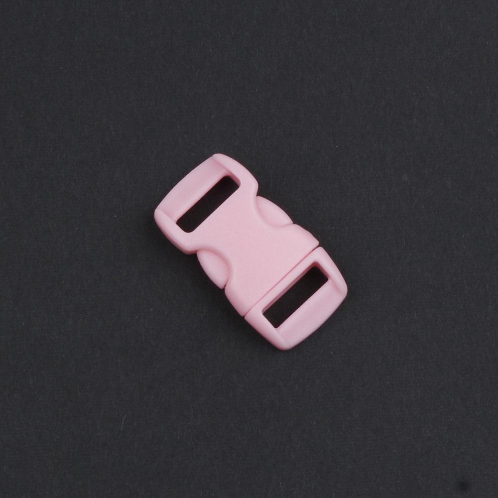 DIY Plastic Bracele Parachute 10mm 3/8" Side Release Buckle Outdoor Camp Paracord Webbing Strap