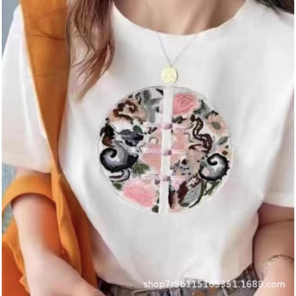 

Летняя хлопковая футболка с коротким рукавом, мужская свободная модная футболка больших размеров с круглым вырезом и принтом 5XL