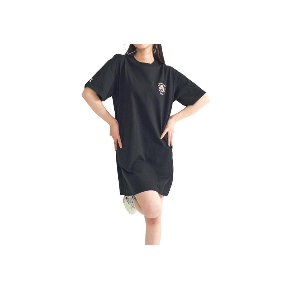 New MLB Short Sleeved Dress Women's Black 3FOP01023-50BKS