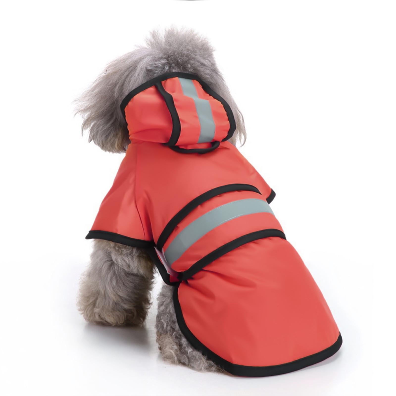 

Дождевик с капюшоном для домашних животных, водонепроницаемая куртка для собак для собак, пальто для улицы S