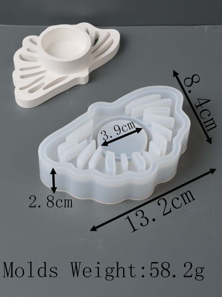 

Подсвечник в форме листа своими руками, силиконовая форма, 3D-форма для свечей в виде листьев, гипсовая форма, смоляная форма для украшения подсвечника, формы для домашнего декора