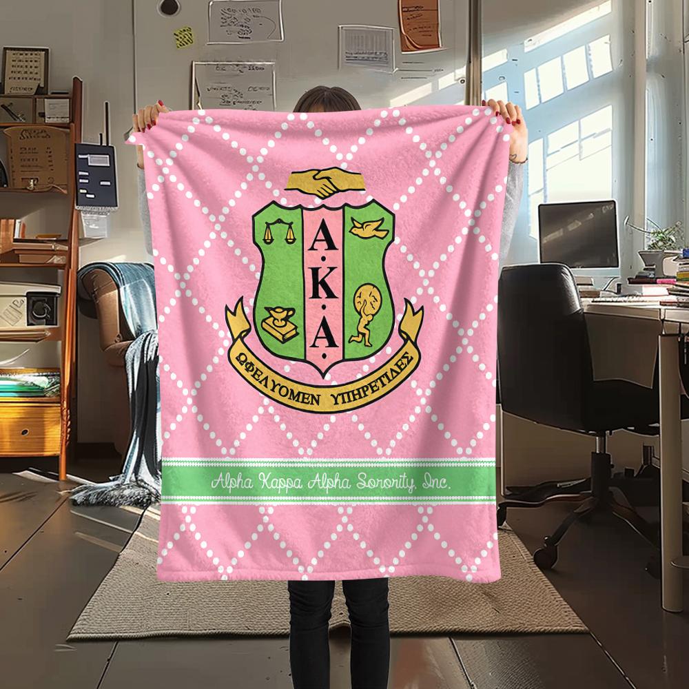1PC AKA Print Flannel Blanket, High quality All Seasons, Home Decor, Warmth and Comfort, Perfect for Christmas Gifts